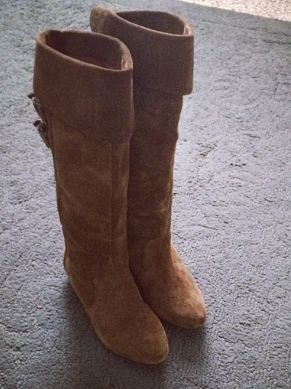 Like New Jessica Simpson Brown Suede Leather Boots, Size 7